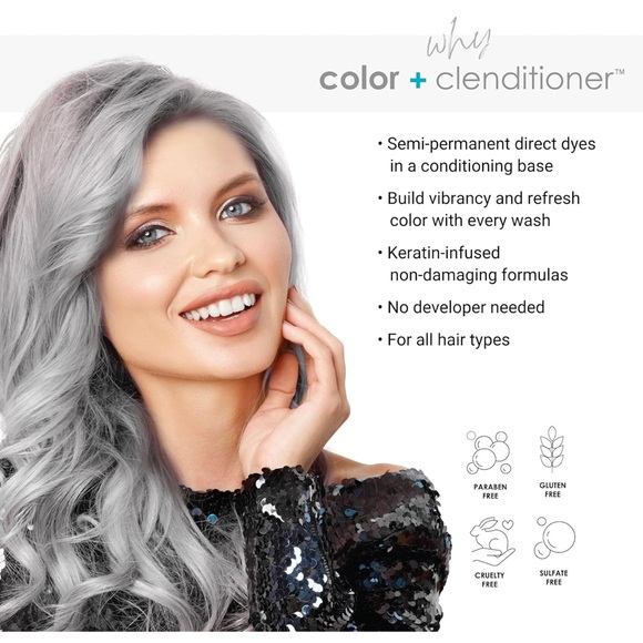 Keracolor 3 in 1 Color Cleanse Conditioner- Silver - Picture 2 of 5